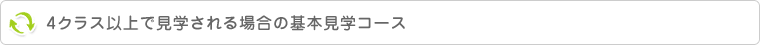 110名以上で見学される場合の基本見学コース